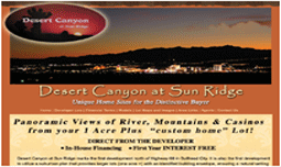 desert canyon at sun ridge